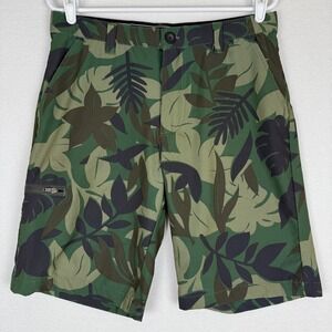 No Fear Shorts Mens 32‎ Tropical Camo Chino Performance Lightweight Stretch
